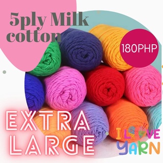 Extra Large Milk Cotton Yarn 5ply (approx 200g)
