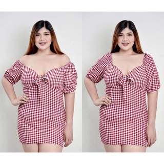 pink gingham dress plus size