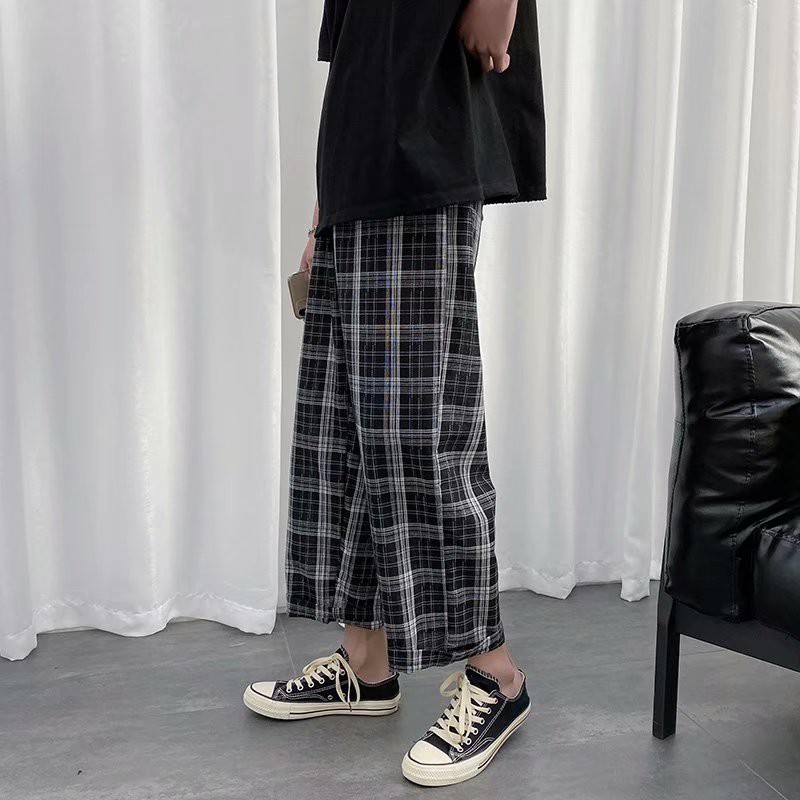 young mens plaid pants