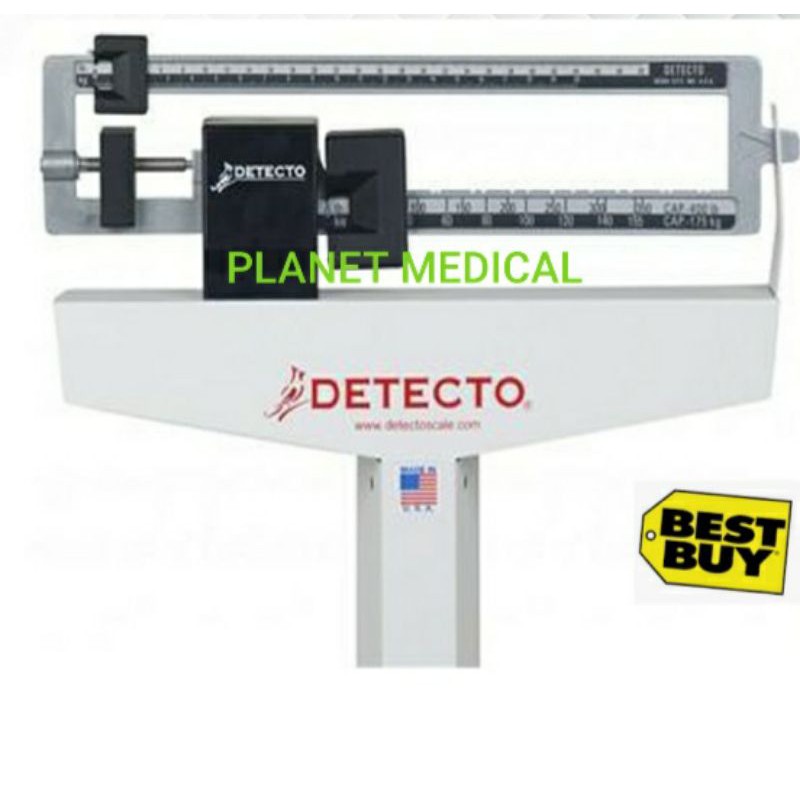 EyeLevel Mechanical Beam Physician Scale With Height Rod (LBS