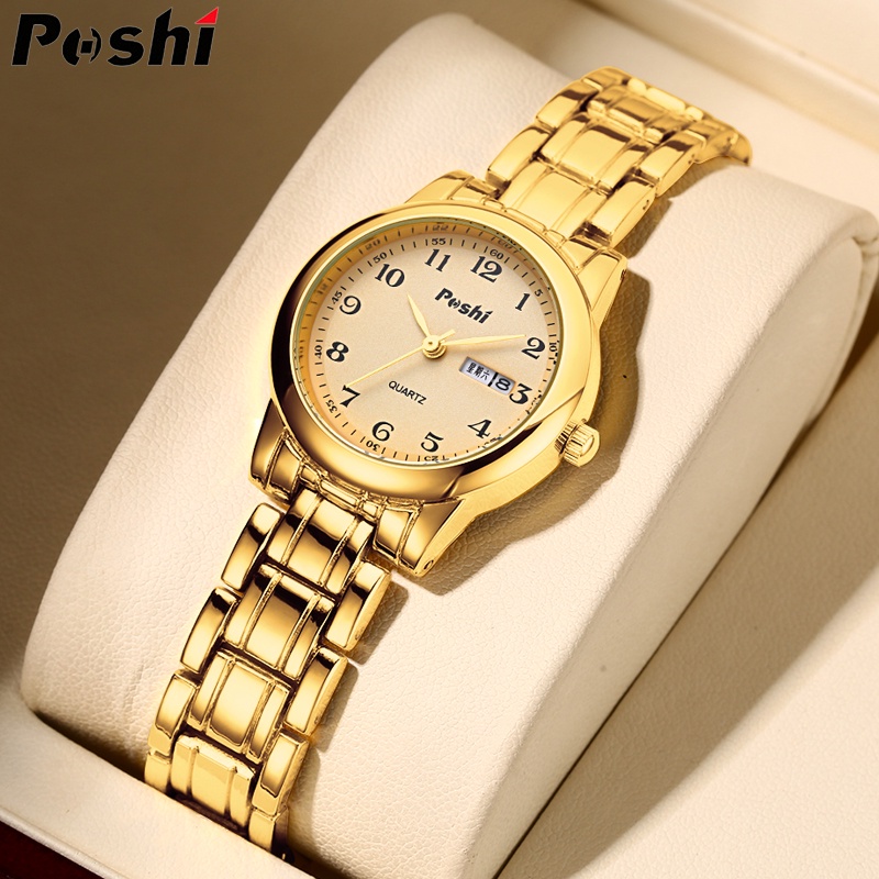 POSHI Original Waterproof Ladies Watch Automatic With Dual Date