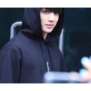 jungkook in black hoodie