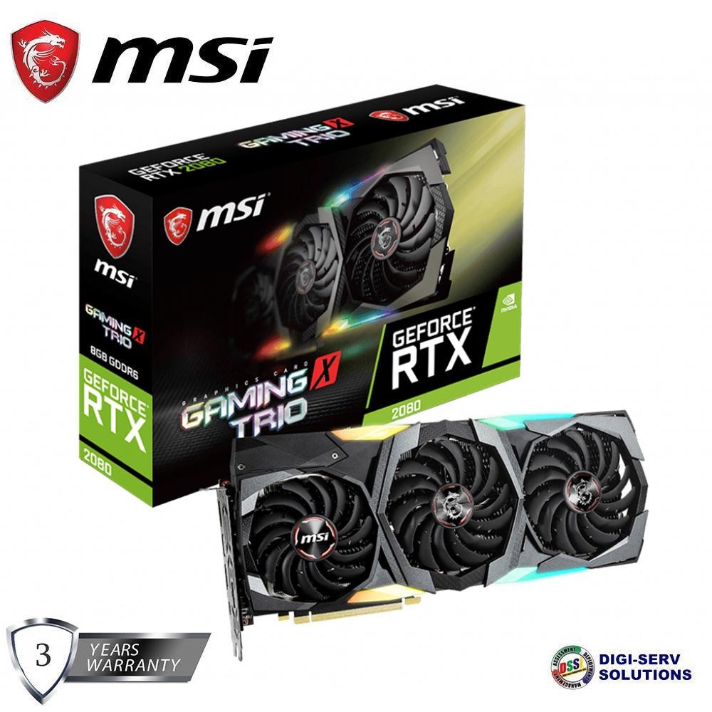 MSi GeForce RTX 2080 GAMING X TRIO Gaming Graphics Card | Shopee ...