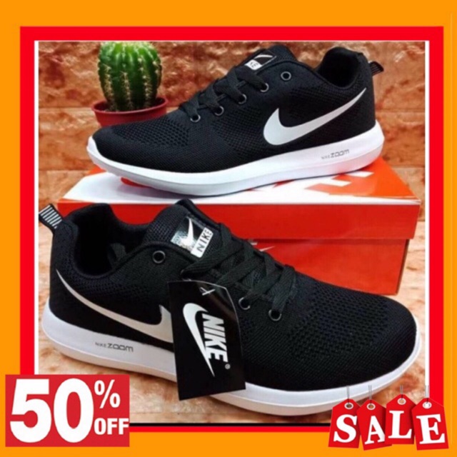 nike zoom black and white
