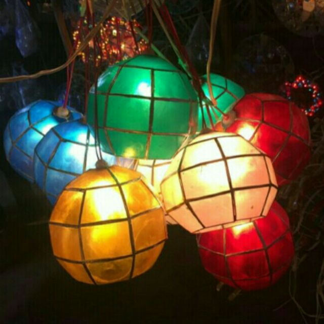 Colored capiz ball lantern parole Shopee Philippines