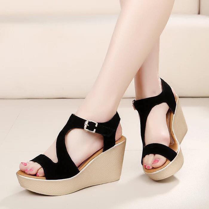 sandal wedges shopee