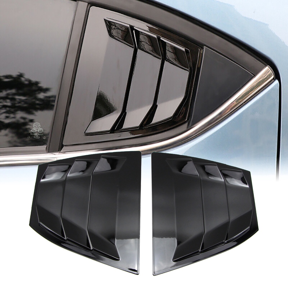 Rear Side Window Quarter Louver Cover Vent for Mazda 3 Axela 2014 2015