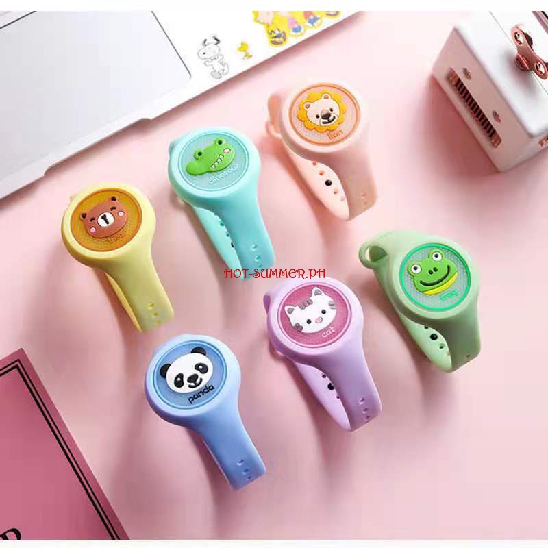 Baby Shining Mosquito Repellent Waterproof Watch Baby Mosquito Repellent Cartoon Watch
