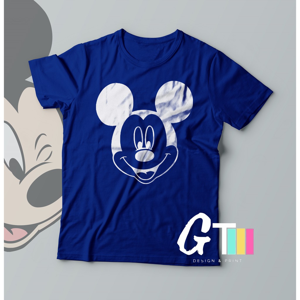 blue mickey mouse shirt