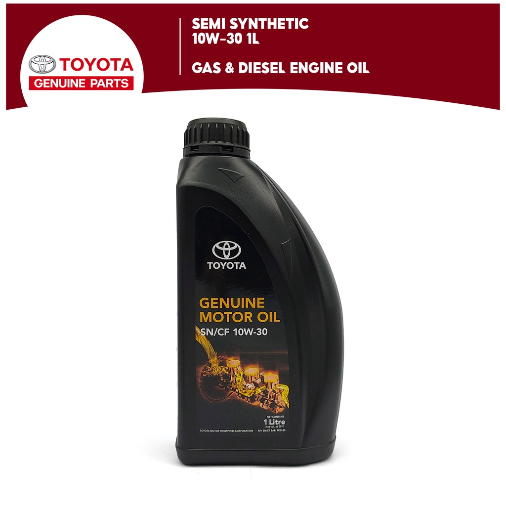 Toyota Genuine Semi Synthetic 10w30 Gasoline / Diesel Engine / Motor