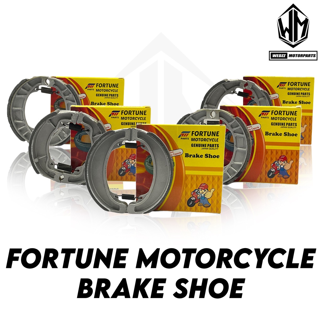 FORTUNE MOTORCYCLE BRAKE SHOE (XRM/WAVE/CG125/C100/CT100/HD3/MIO/CB125
