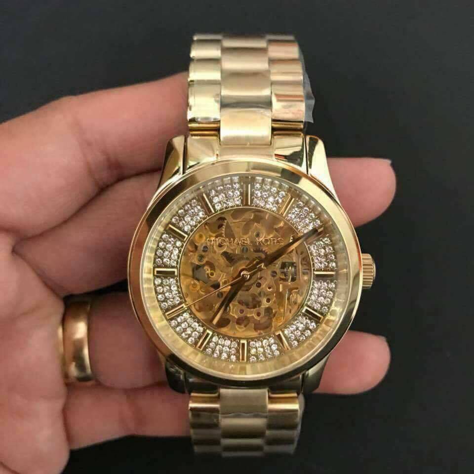 Michael Kors Automatic Gold-Ion Watch MK9009 | Shopee Philippines