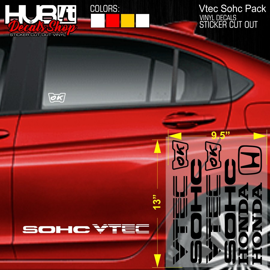 Car Cut Out >> Vtec Sohc Pack Car Vinyl Decals Sticker Cut Out Car Cut Out >> Vtec Sohc Pack Car Vinyl Decals Sticker Cut Out