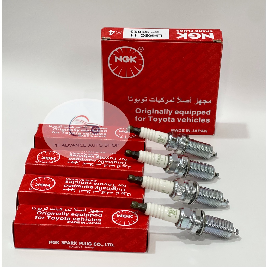 Spark Plug NGK BRAND Toyota Innova 2.0 / Fortuner HiLux 2.7 / FJ Cruiser 4.0 LFR6C11 / 91823