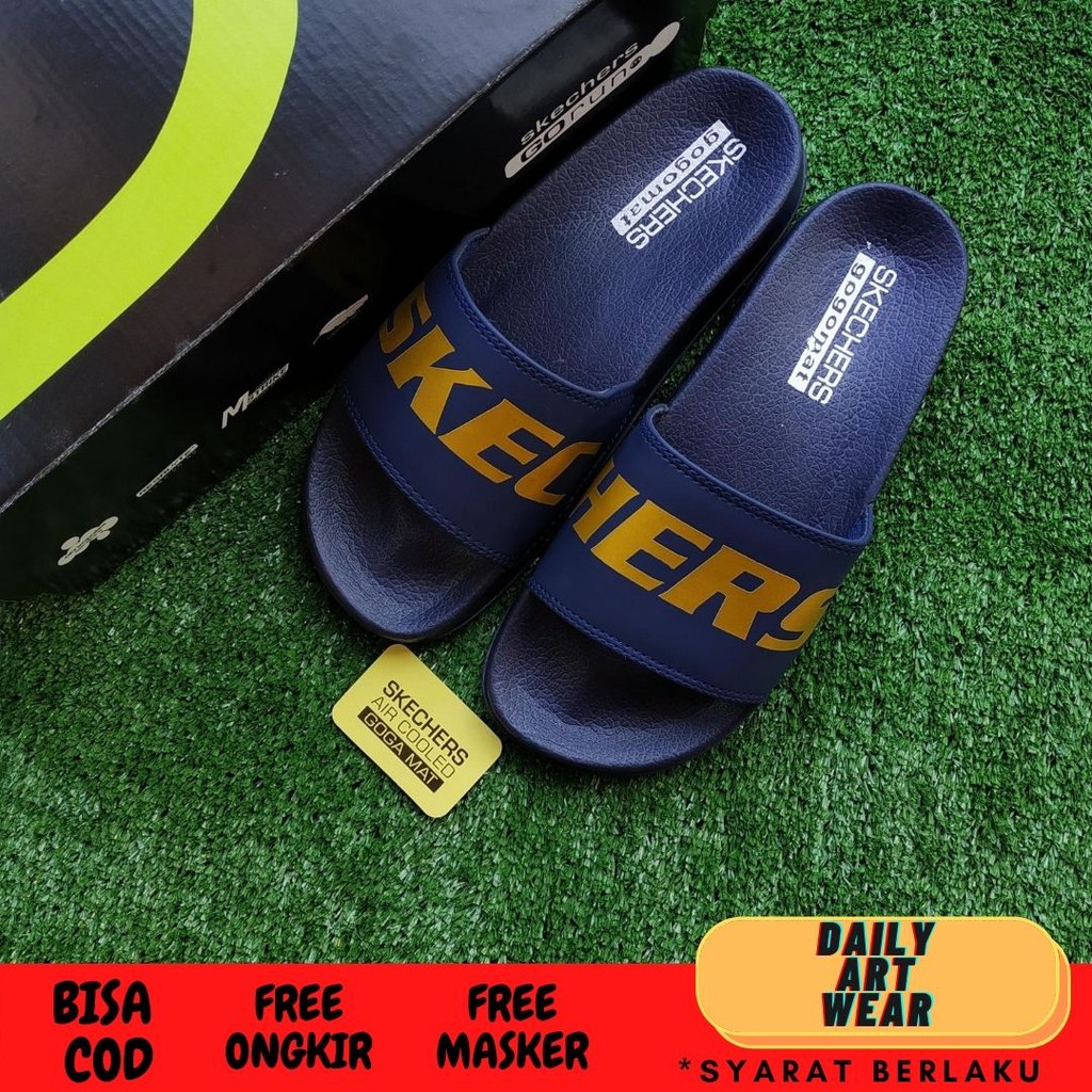 skechers sandals mens green