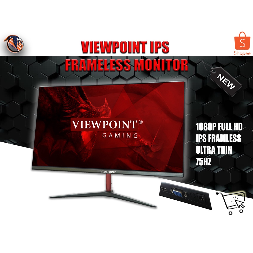 Viewpoint Frameless Led Monitor Full HD Shopee Philippines