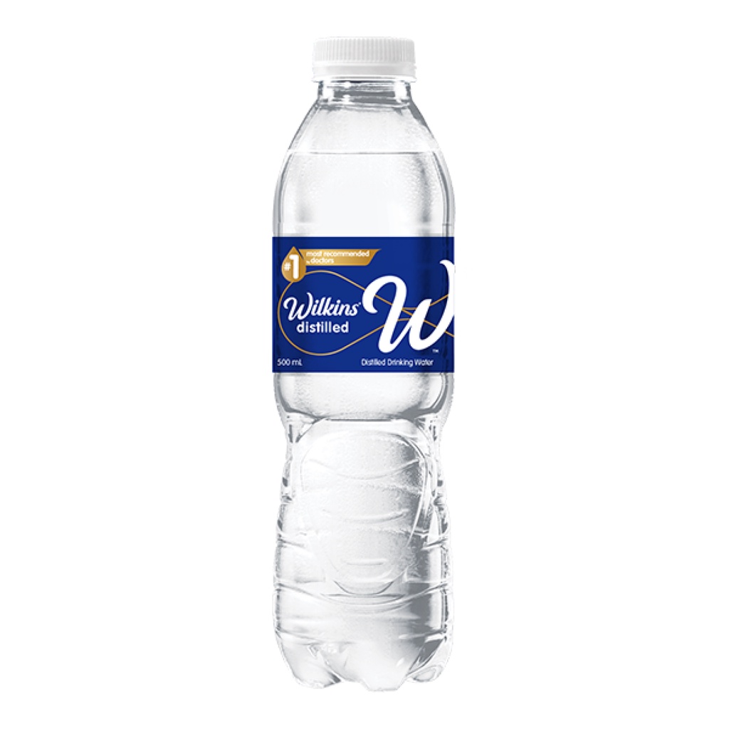 Wilkins Distilled Drinking Water 500Ml | Shopee Philippines