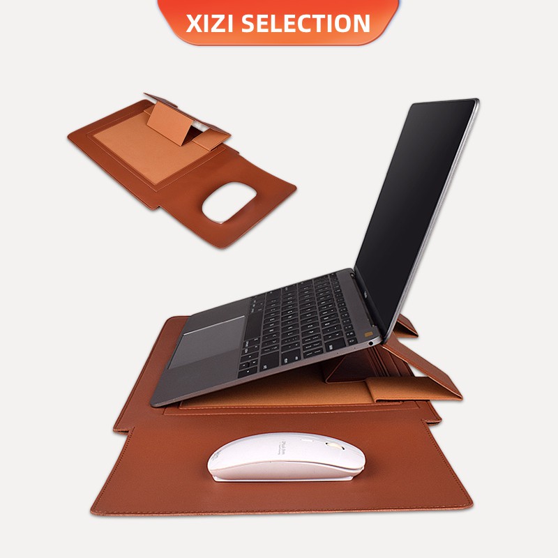 2 in 1 PU Laptop Stand Bag Waterproof Laptop Bag 13.3/14.1/15.4 Shopee Philippines