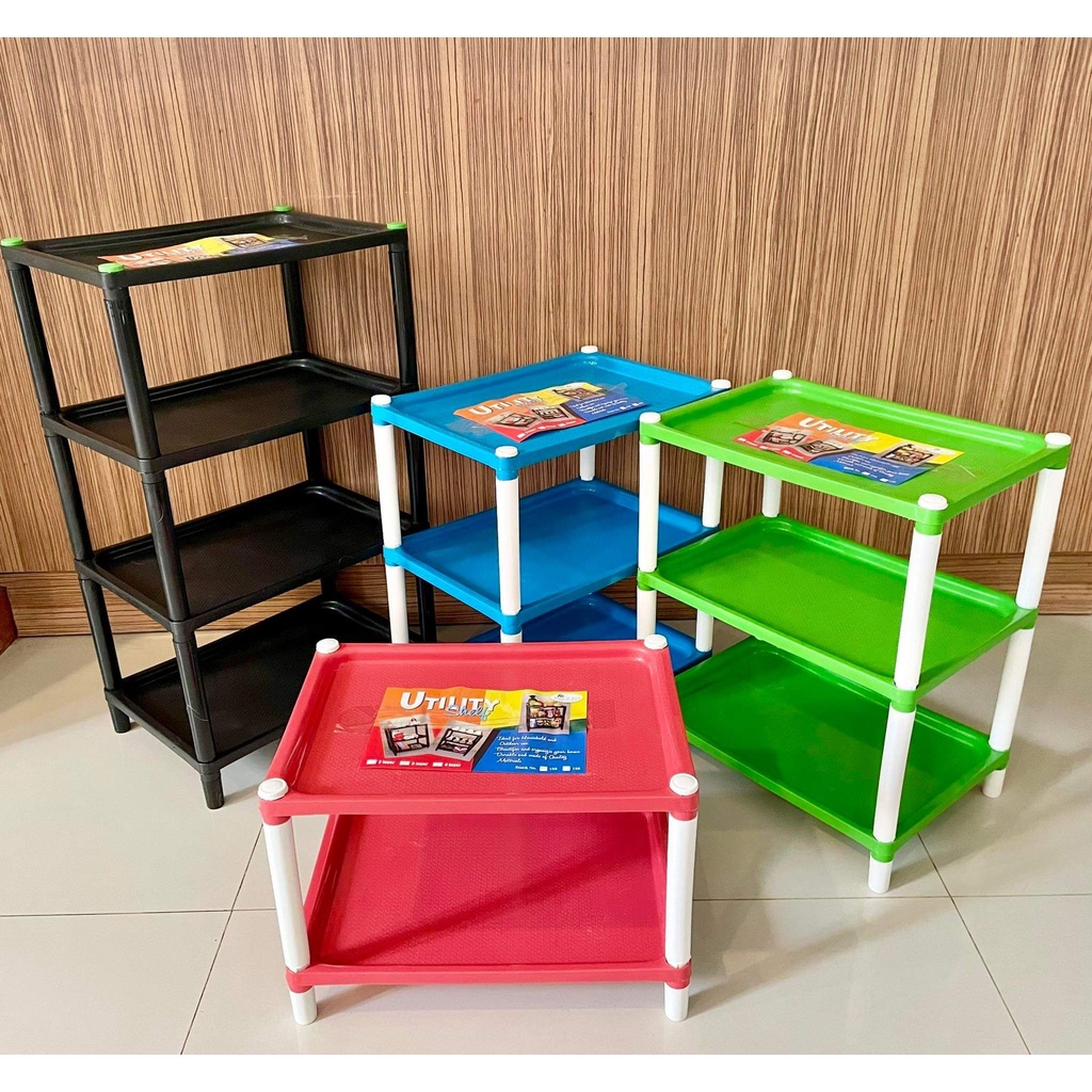 Plastic FLAT SHELF(182) 234 Layer Storage Organizer Utility Rack Home