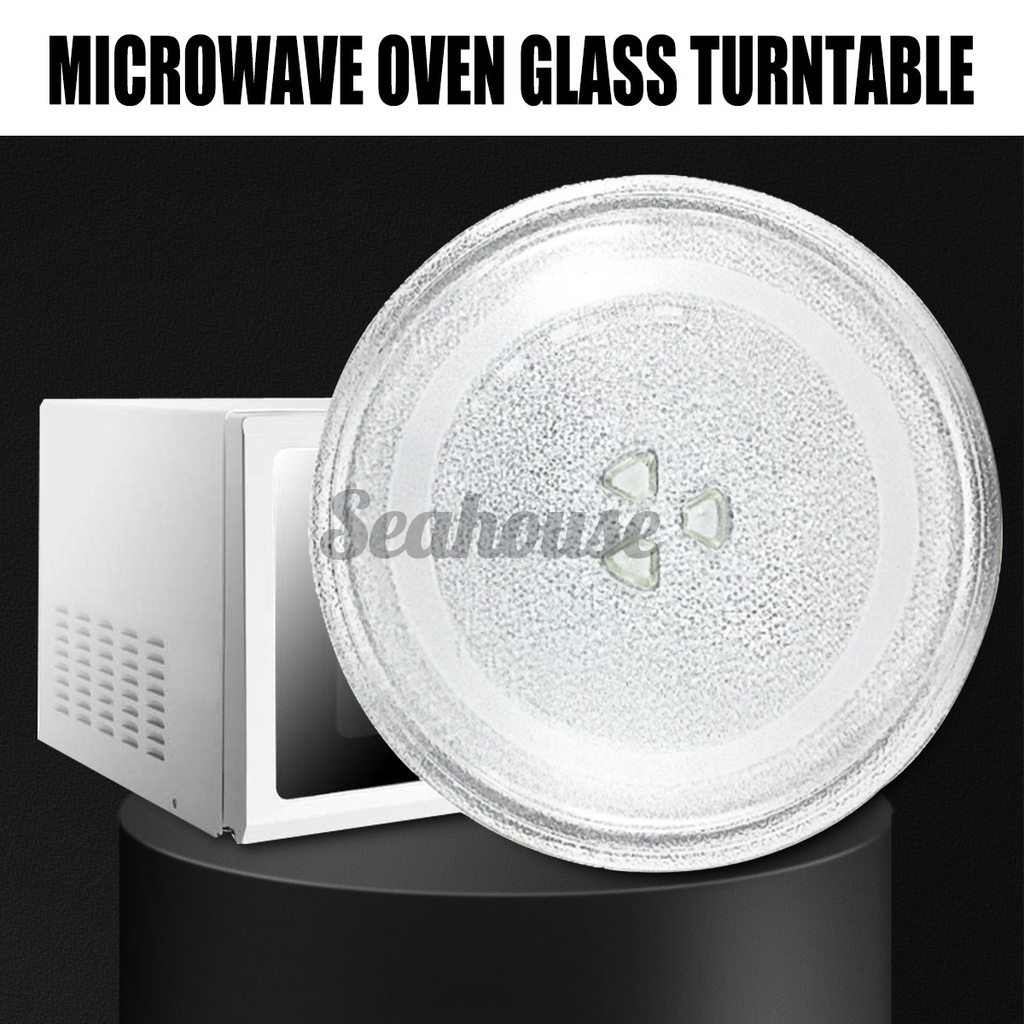 245mm Clear Microwave Oven Cooking Glass Turntable Plate Round Tray 