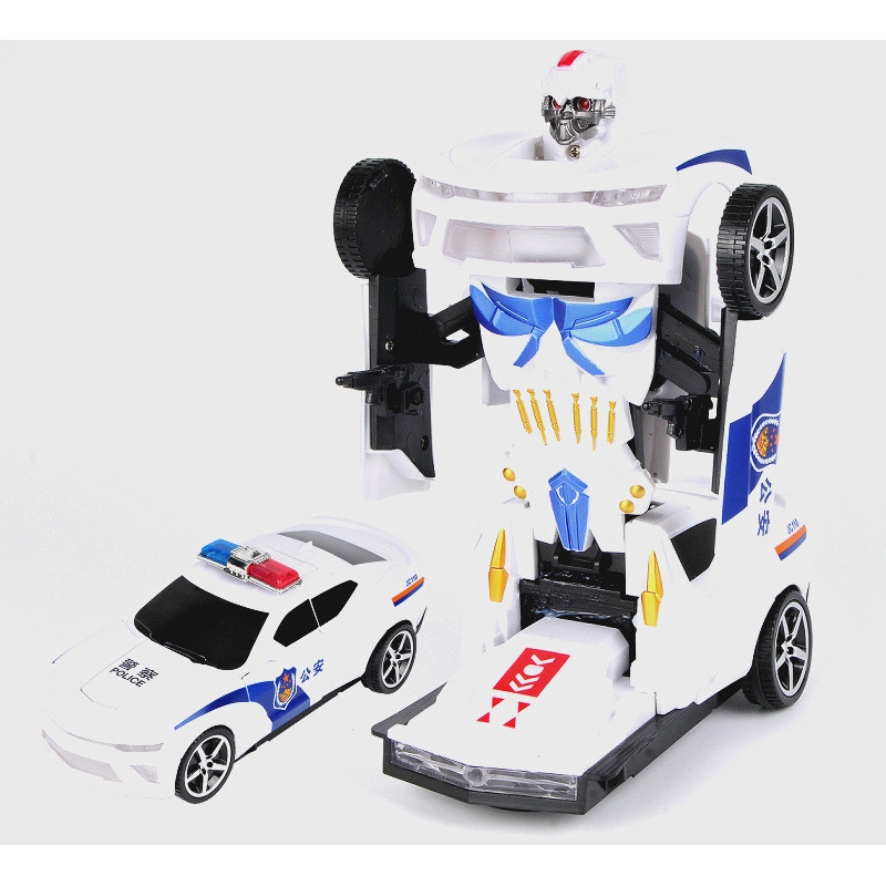 remote control transformer police car