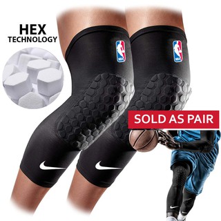 Black  Basketball Kneepads compression Honeycomb Knee Pads Leg kneepad