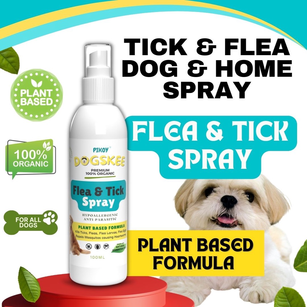 TICK & FLEA SPRAY for Dogs & Home, Anti Garapata Dog Tick & Flea Spray
