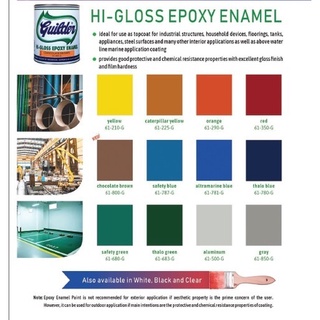 Guilder Hi Gloss Epoxy Enamel with Catalyst - 4 Liters | Shopee Philippines