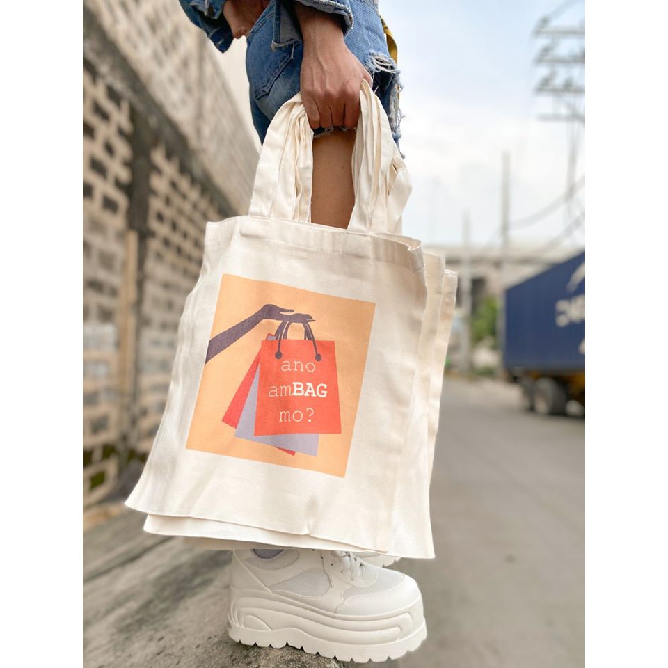 Trendy Canvas Tote bag / graphic / printed / millennial / korean