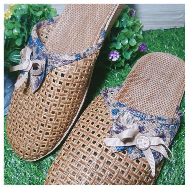 rattan mules
