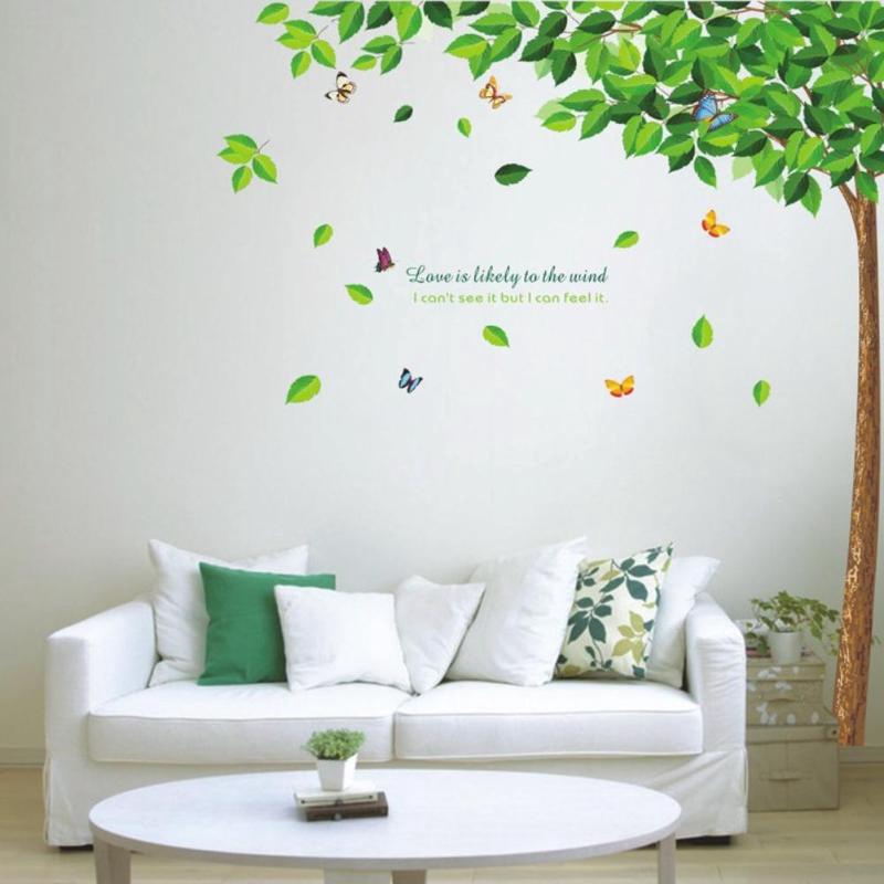Yydd Green Tree Wall Stickers Wallpaper Self Adhesive Easy To Remove Ee Philippines - Are Wall Stickers Easy To Remove