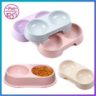 Pet food bowl feeder bowl 2 in 1 double bowls dog cat feeder Drinking bowl food bowl