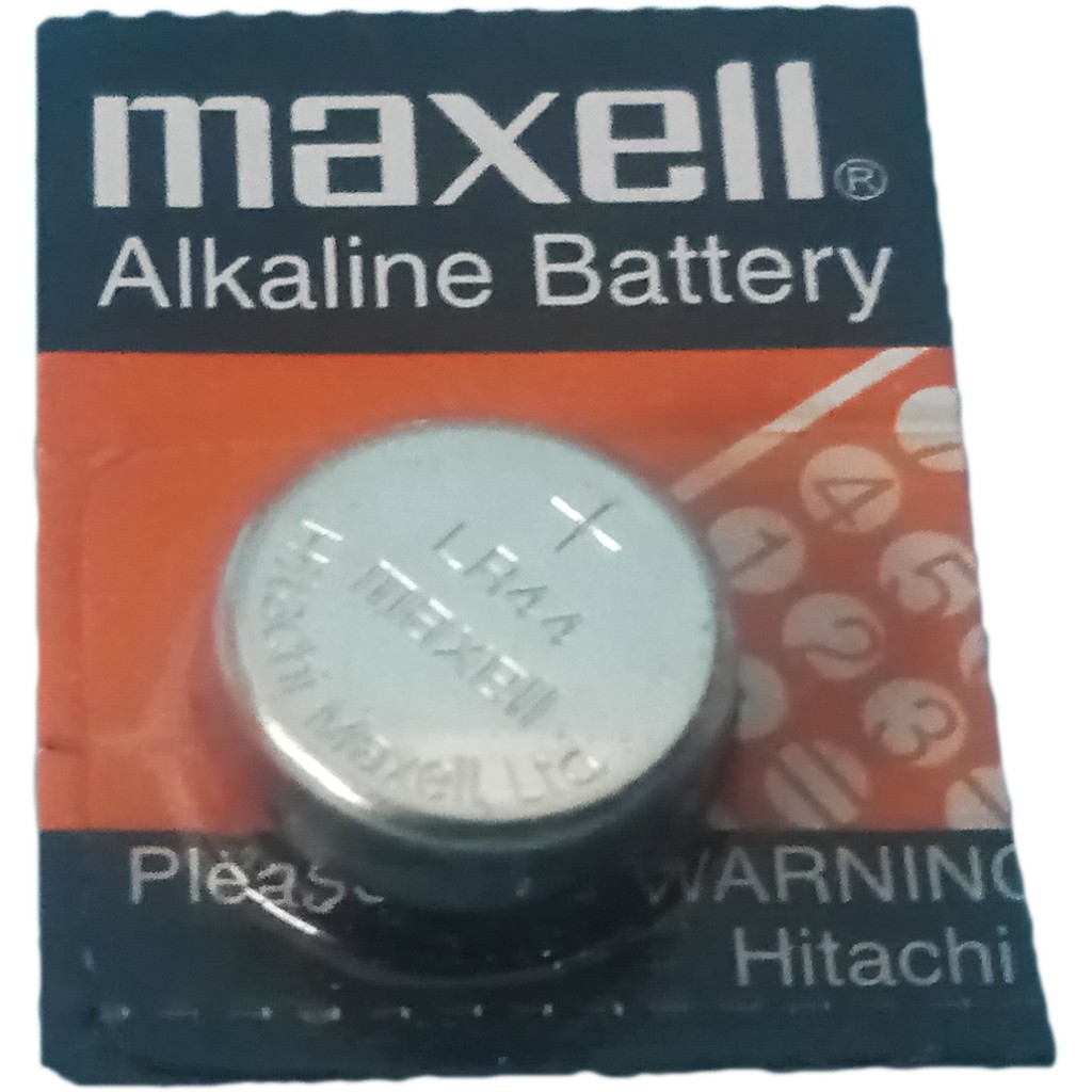 MAXELL Alkaline battery LR44 sealed and original xde Shopee Philippines