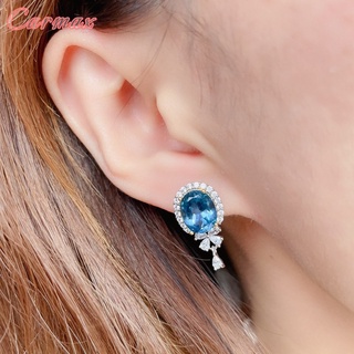 Butterfly Sapphire Earrings Elegant Blue Diamond Earrings #5