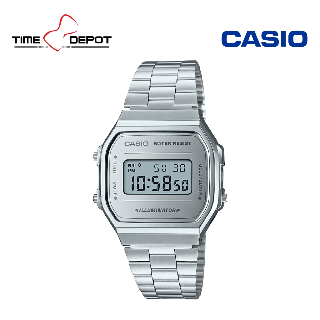 casio digital watch metal strap