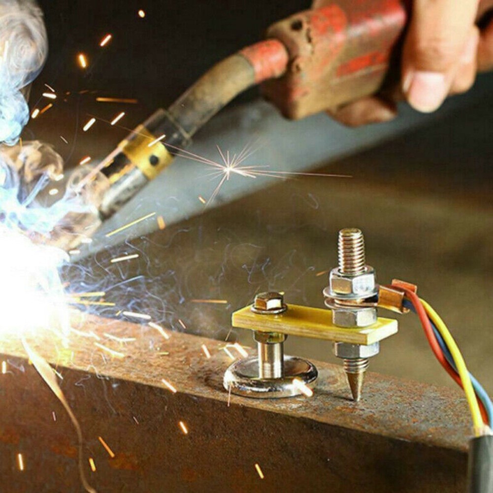 Metalworking Magnet Head Magnetic Ground Clamp Metal Plate Support Tool Accessories Grounding Device