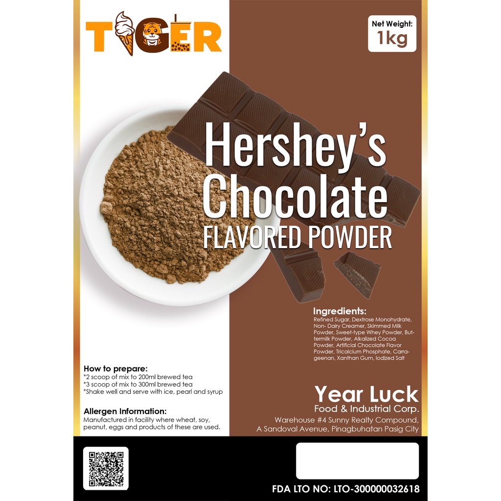 Tiger Powdered Flavor Hersheys 1kg Shopee Philippines