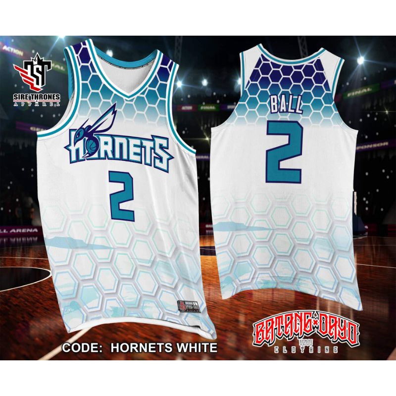 HORNETS WHITE INSPIRED JERSEY FULL SUBLIMATION PRINT | Shopee Philippines