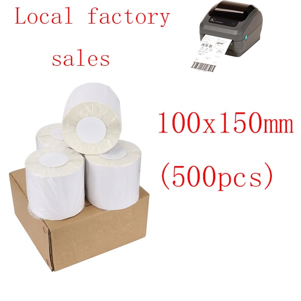 A6 Shipping Waybill Sticker Paper Roll Three Proof A6 Thermal Label Paper 500 Sheets 100mm150mm 9479