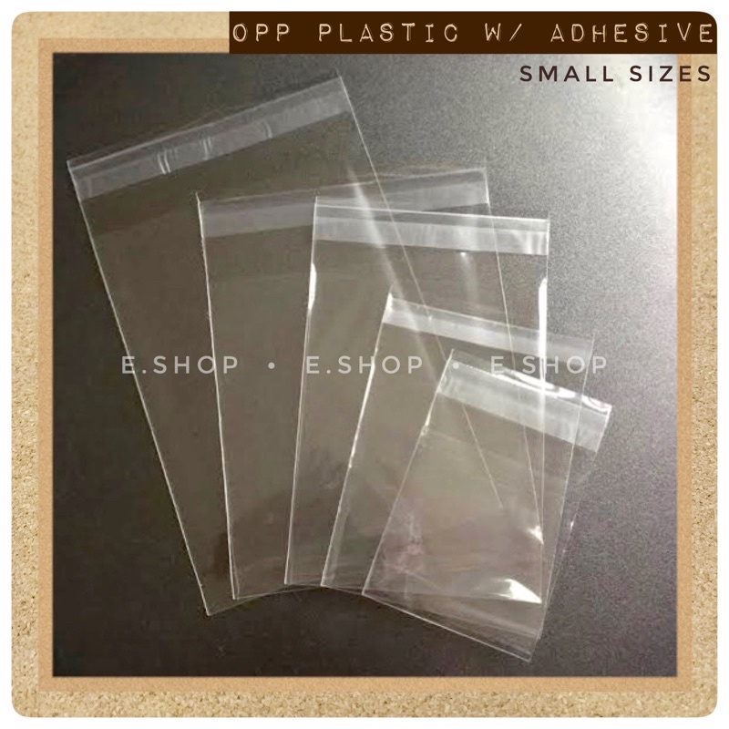 OPP Plastic with Adhesive - Small Sizes 100pcs | Shopee Philippines