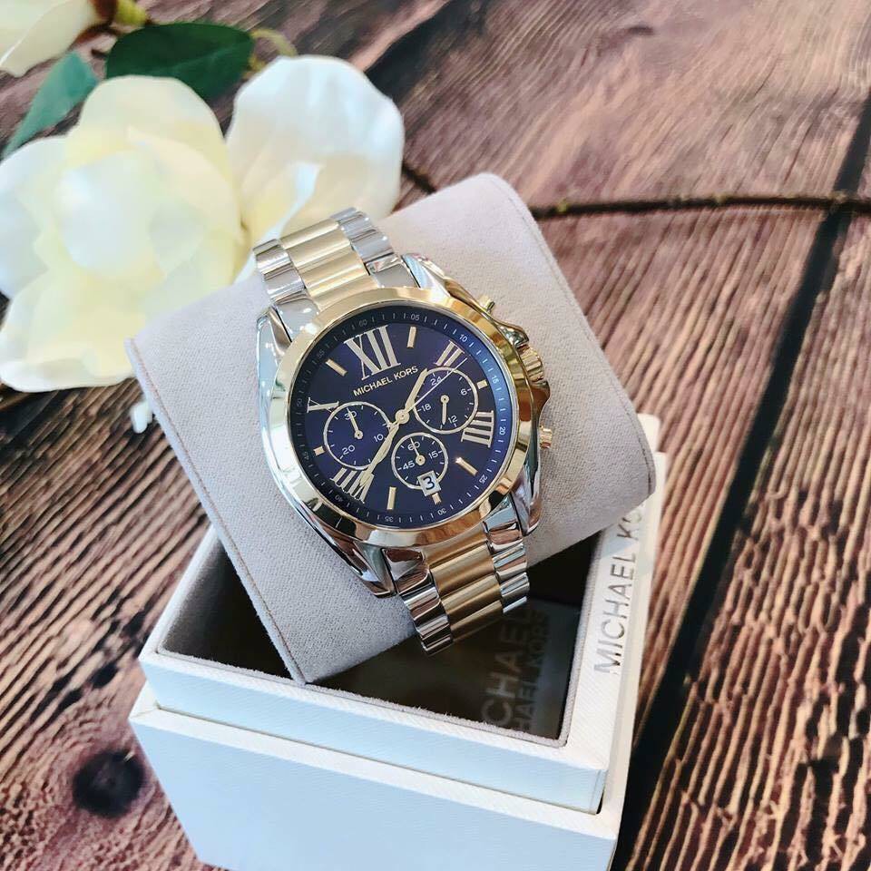 michael kors blue dial watch