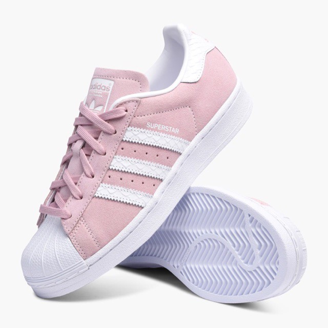 adidas superstar pink suede