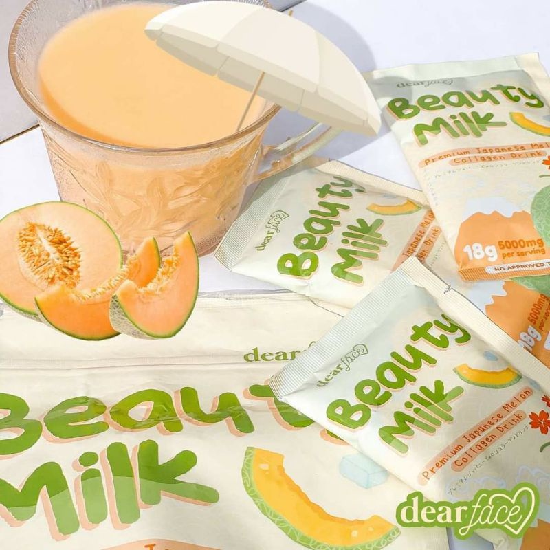 BEAUTY MILK MELON 50,000mg Premium Japanese Melon Beauty Drink By