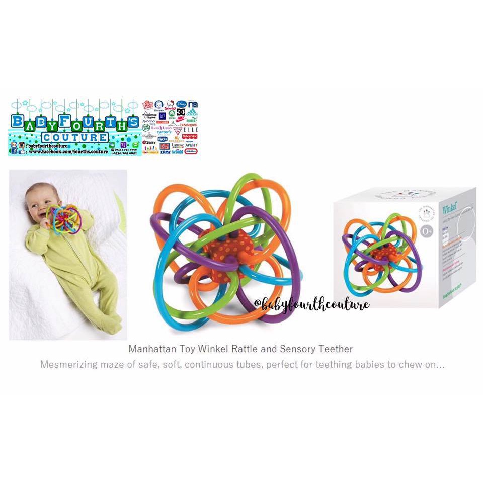 winkel rattle and sensory teether toy