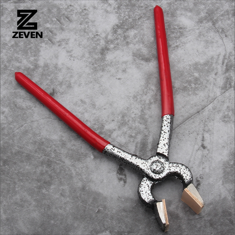Leather Craft Pressurized Edge Glat Tongs Wide Mouth Adjustment Press Flatten Fixed Flat Nose Pliers