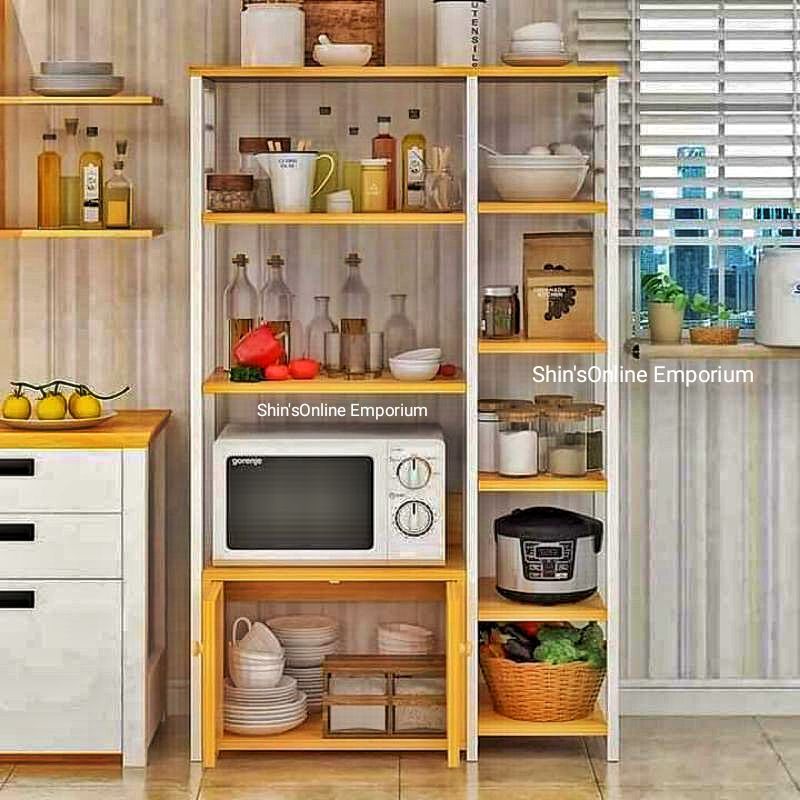 SOE Kitchen Shelf Rack with Storage High Quality Wood Double