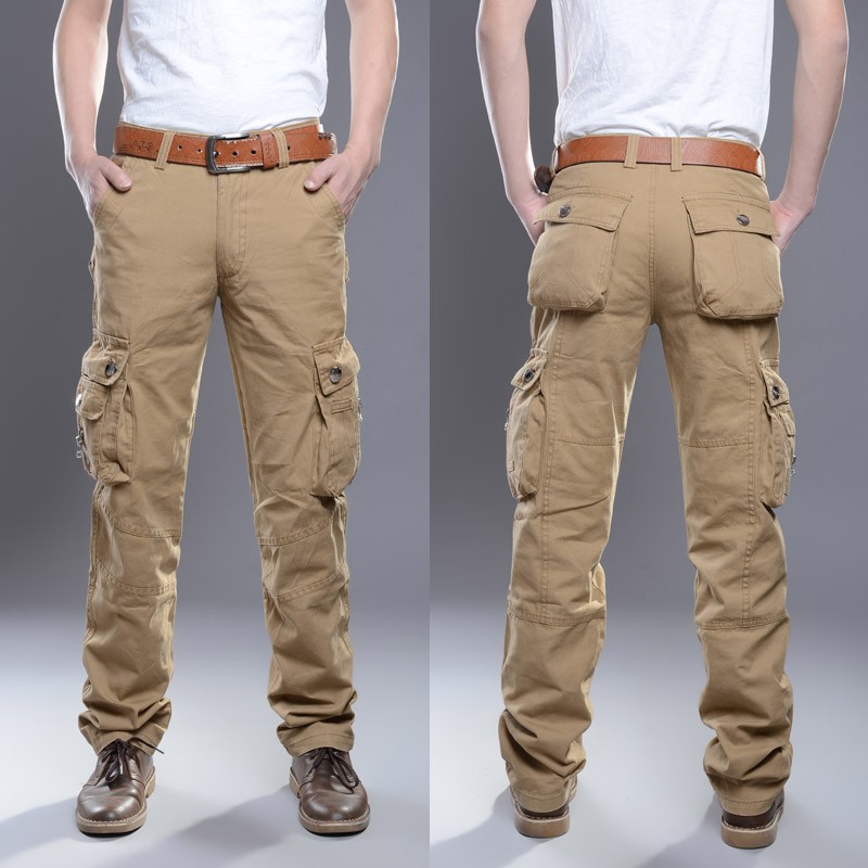 100 cotton cargo trousers