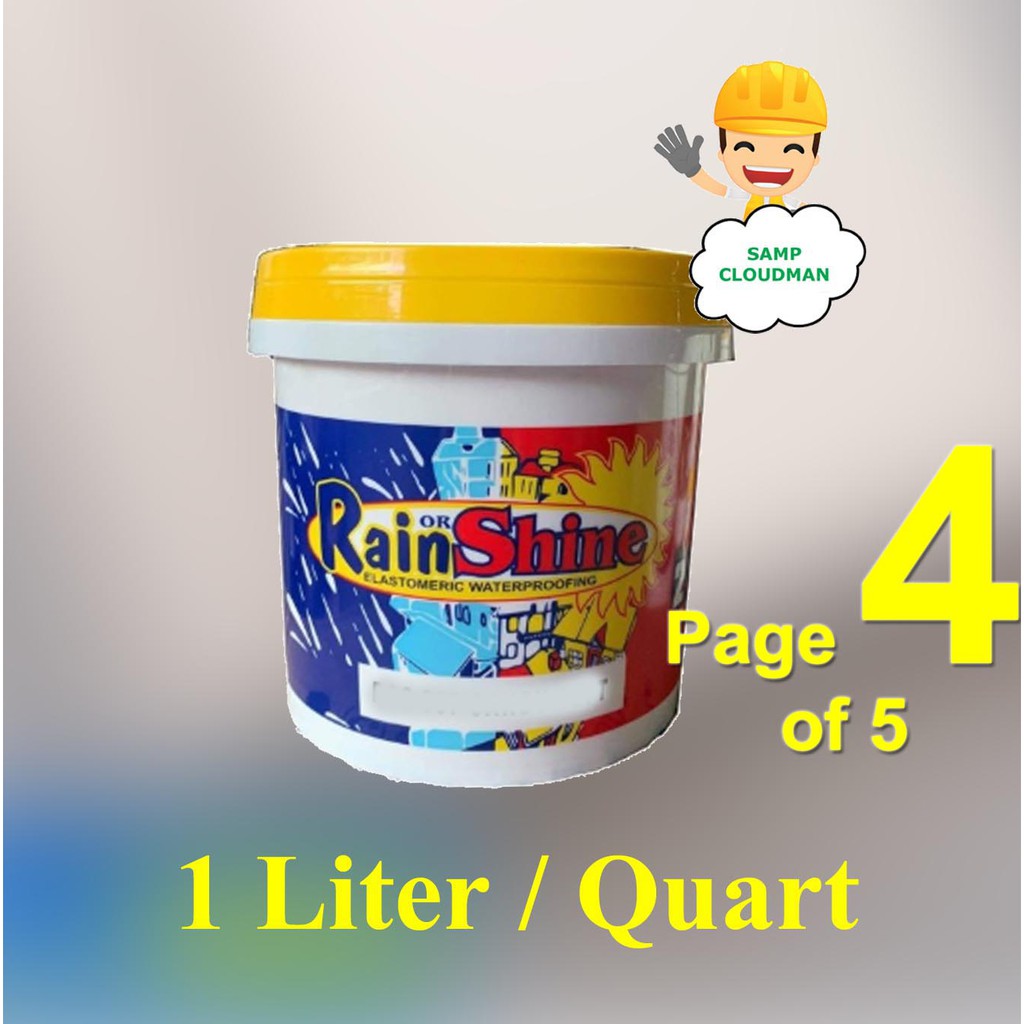 Rain Or Shine Elastomeric Waterproofing 1 Liter Paint Quart Size Page 4