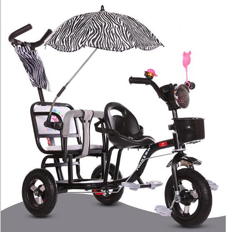 double tricycle stroller