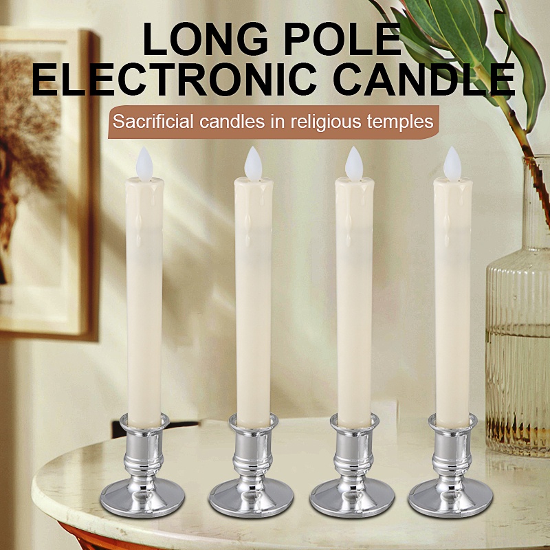 4Pcs Electric Led Candle Flameless Battery Flickering Candle Light